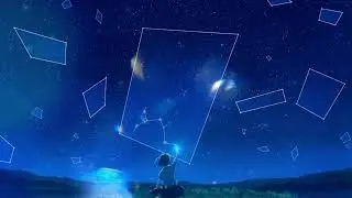 Cosmic Chill for Deep Sleep | Anime Night Sky Ambience & Soothing Beats for Relaxation ✨
