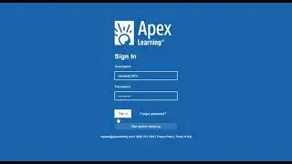 APEX Login (Password Reset)