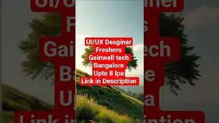 🎨# UI/UX Developer Jobs in Bangalore 2025 | Gainwell Technologies Careers # Freshers & Experienced