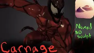 Carnage - Spider-Man Villain (Nomad 3D IPad Sculpt)