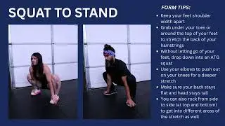 How to Perform Squat to Stand Stretch | Exercise Tutorial & Form Tips