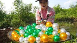 Aquatic Treasure Hunt:A Girl's Adventure in Discovering a Mutant Clam Loaded with Magnificent Pearls