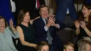 John Tory & family celebrate mayoral election win