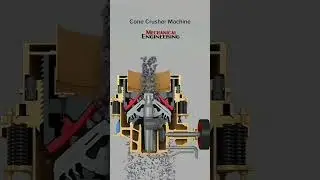 how to cone crusher work #automobileengineering #automobile #conecrusher #jawcrusher #engineer