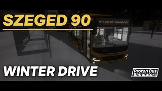 KSzegedi 90-es j&aacute;rat a Zerniki p&aacute;ly&aacute;n! | Line 90 on Zerniki Snow - Proton Bus Simulator 2