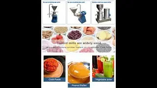 Chili garlic tomato ginger dates vegetables and fruits Paste butter Colloid Mill colloid grinder