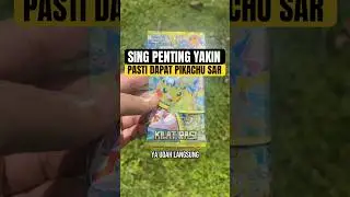 Unboxing kilat rasi cari kartu pokemon pikachu sar #kartupokemon #pokemon #pikachu brewek kartu