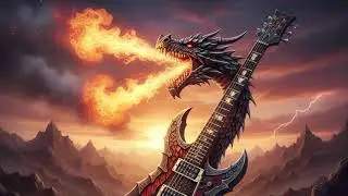 Heavy Metal dragon double flame