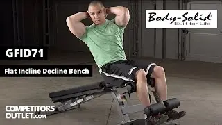 Body-Solid Flat Incline Decline Bench GFID71