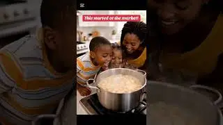 From Market to Table 🍲 | Cooking Yam Porridge Together