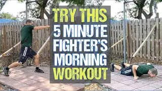 5 Minute Fighter's Morning Traiing Routine: Try This Shadow Boxing & Burpee Workout for Fight-Cardio