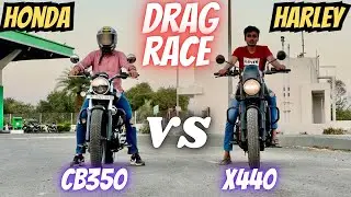 Harley Davidson X440 vs Honda Hness CB 350 🔥 | Drag Race 🥵 |