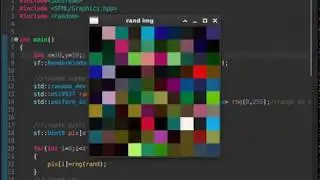 Generate a random image by c++/sfml.