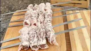 Wrapped Kebab in Lamb Caul Fat
