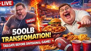 🚨🏠 500LB CLEANING MARATHON + SWEAT SESSION 🏃‍♂️🚴‍♂️ | Divisional Tailgate Party 🏈🔥