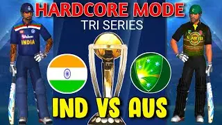 (IND VS AUS) TRI SERIES HARDCORE MODE IN REAL CRICKET 20 LIVE STREAMING | WCC3 | CRICKET GAMES