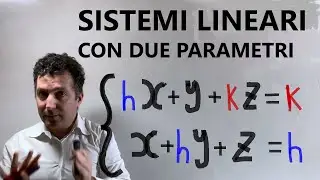 Sistema lineare con due parametri .Esercizio d'esame applicando il teorema di Rouché - Capelli