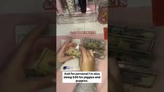 Cash stuff my wallet with me 💖 #zerobasedbudgeting #sinkingfunds