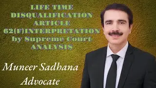 LIFE TIME DISQUALIFICATION (ARTICLE 62(F)INTERPRETATION by Supreme Court ANALYSIS