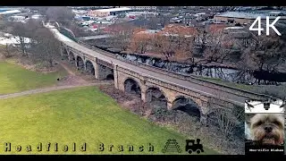 HEADFIELD BRANCH Viaduct, Dewsbury Junction #railway #drone #djimini3pro #4k #bridge #gnr