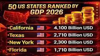 50 US States Ranked by GDP in 2026
