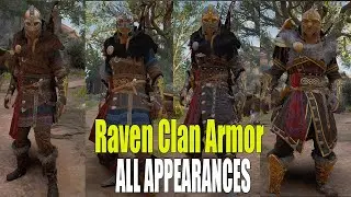 Assassin's Creed Valhalla - Raven Clan Armor Set Full Upgrade (All Appearances)