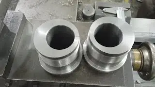 Offset bore on Lathe easy method!  By @Lathe genius.