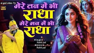 राधे Krishna राधे Krishna  / मेरे मन में भी राधा/bhakti video/bhajan  4K quality 