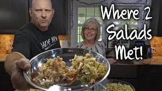 Where Two Salads Met On One Plate ~ Surprise Corn Salad and Asian Salad