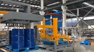 200L drum palletizer #palletizer
