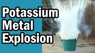 Potassium Metal Explosion - Potassium in Water