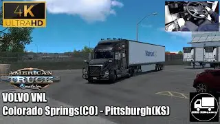 【ATS ProMods】VOLVO VNL｜Colorado Springs(CO) - Pittsburgh(KS) 【4K60p】