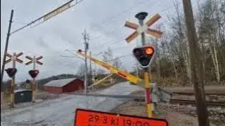 Järnvägsövergång Ramseröd, Uddevalla / Railroad Crossing in Sweden