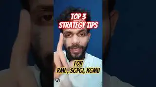 TOP 3 TIPS for SGPGI, RML,KGMU nursing officer exam #nursingexam #nursingofficer #rml #sgpgi #kgmu