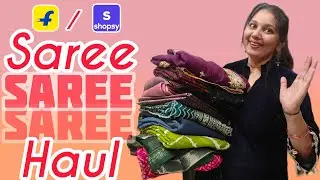 Huge Flipkart Saree Haul: Party & Daily Wear Collection 2025 #fashion #dreamsimple #yt 