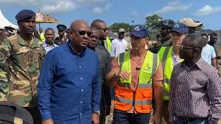 Finally President John Mahama Cut-Sod For Takoradi To Cape Coast Road Dualization Project 