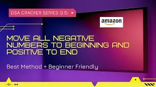 Move all negative numbers to beginning and positive to end with constant extra space | Using C++