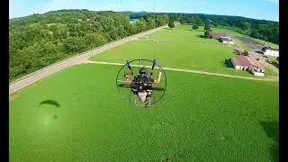 Wet Grass Paramotor Landing