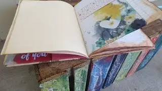 PROCESS VIDEO|| From Composition Book to Shabby Chic Journal