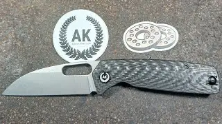Asher Knives Spiro Warnny 20cv. BL CF Skiff Bearings install #edc #tools #asherknives