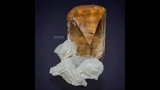 Gemmy Topaz Crystal with Cleavelandite Rosettes from Skardu, Pakistan