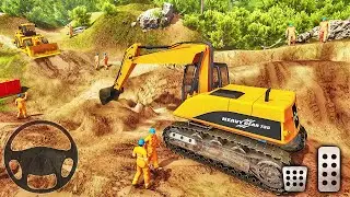 Mega Machines Construction Simulator 2021 - Uphill Road Construction - Android Gameplay
