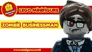 🧟 LEGO minifigure: Zombie Businessman (col223) 🧟 [SERIES 14 - HALLOWEEN]