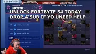 FORTNITE FORTBYTE #54  UNLOCK TODAY AWARDED FOR COMPLETING 6 CHALLENGES CHALLENGES FORM WEEK 4