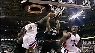 Ben Wallace - Incredible Defense, 7blk 4stl (2005 EC1R Game 1) Highlights vs. 76ers
