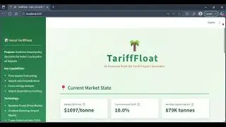 TariffFloat | AI-Powered Palm Oil Tariff Impact Simulator | Team Float4.0 | SIH 2025 Prototype
