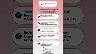 Compliance Checklist for Mortgage Brokers #compliancemadeeasy #compliance #complianceexperts
