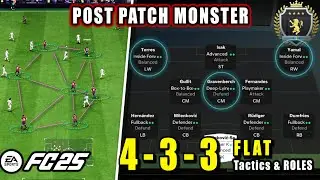 *POST PATCH* 433 FLAT Dominates The META - BEST META 4-3-3 Flat Custom Tactics TIKI-TAKA | EAFC 25