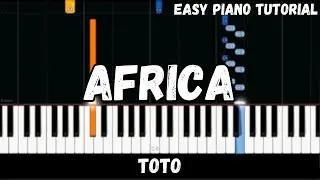 Toto - Africa (Easy Piano Tutorial)