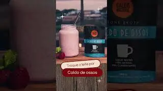 Que tal trocar o leite por Caldo Natural de Ossos Neutro?